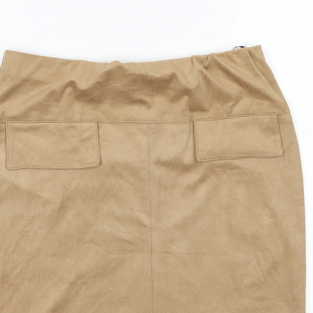 Primark Womens Beige   Straight & Pencil Skirt Size 12