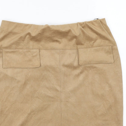 Primark Womens Beige   Straight & Pencil Skirt Size 12