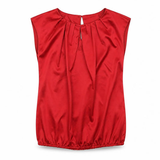 Womens UK Size 8 Et Vous Red Tunic Tank