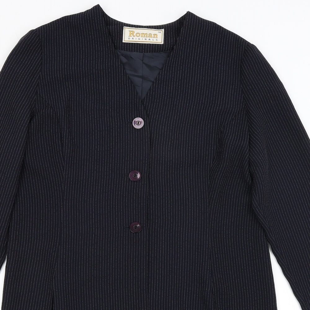 Womens UK Size 14 Roman Blue Jacket