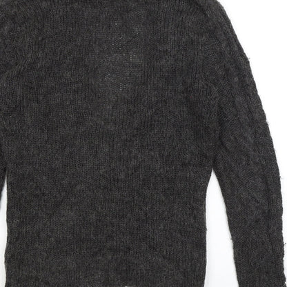 Womens UK Size 10 Divided Grey Cardigan Jumper