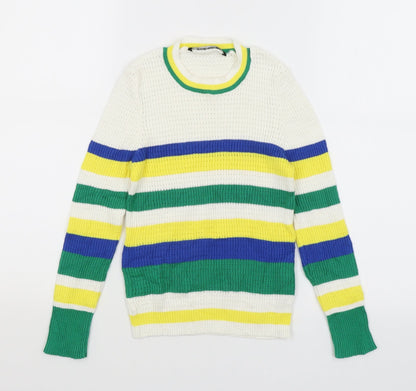 Womens UK Size S Astradivarius White Pullover Jumper
