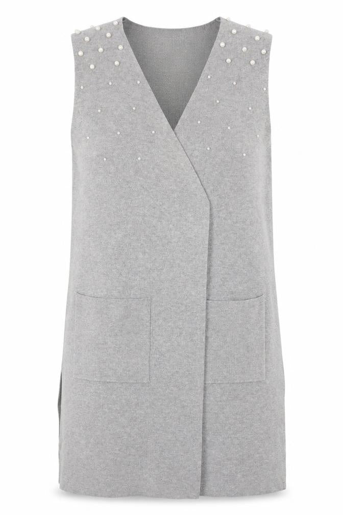 Womens UK Size M Astradivarius Grey Wrap Jumper