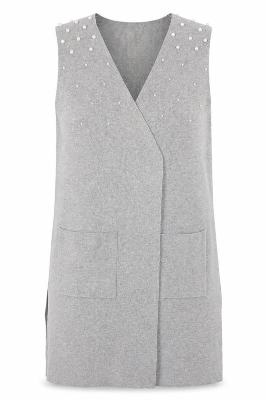 Womens UK Size M Astradivarius Grey Wrap Jumper
