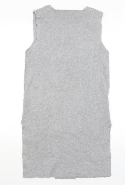 Womens UK Size M Astradivarius Grey Wrap Jumper