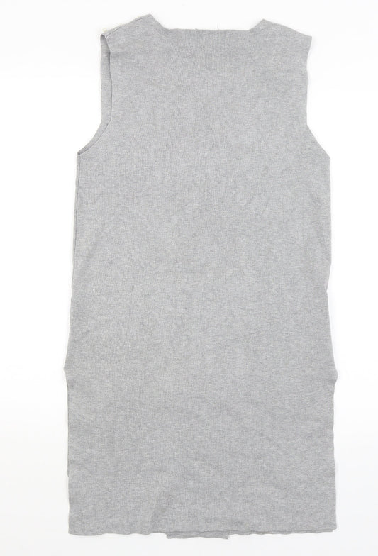 Womens UK Size M Astradivarius Grey Wrap Jumper