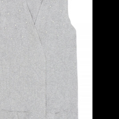 Womens UK Size M Astradivarius Grey Wrap Jumper