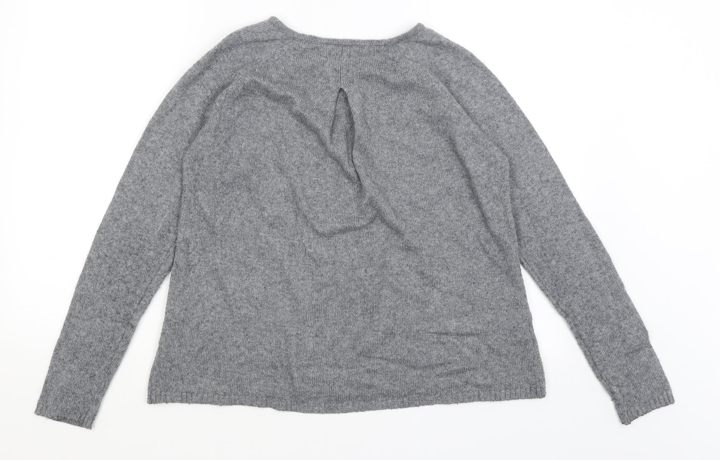 Saint Tropez Womens Grey   Pullover Jumper Size M