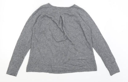 Saint Tropez Womens Grey   Pullover Jumper Size M