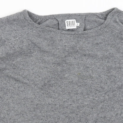 Saint Tropez Womens Grey   Pullover Jumper Size M