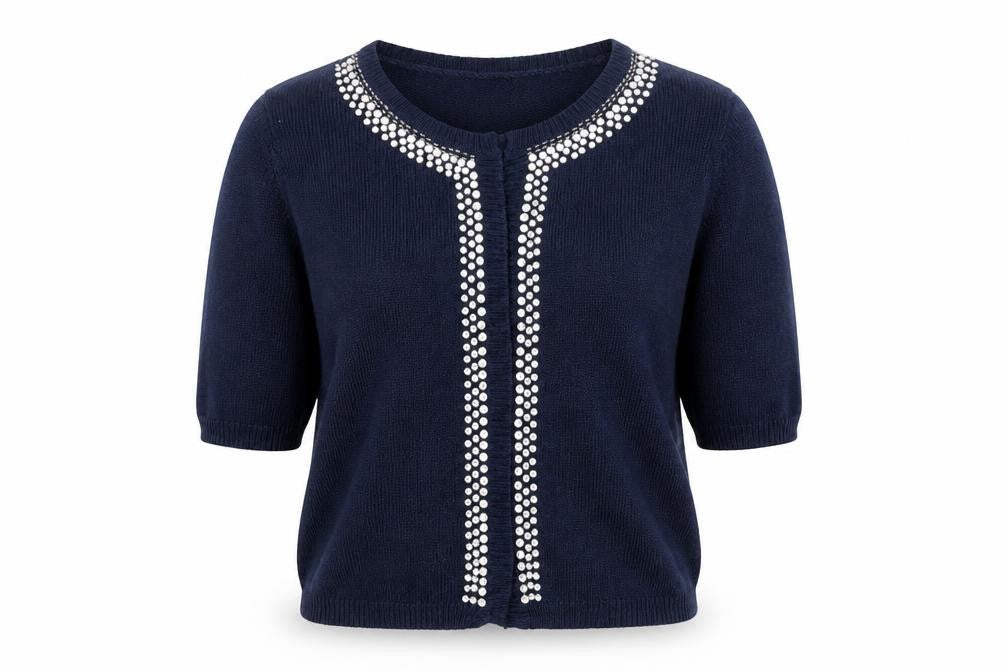 Womens UK Size 12 NEXT Blue Wrap Jumper