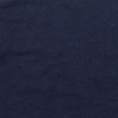 Womens UK Size 12 NEXT Blue Wrap Jumper
