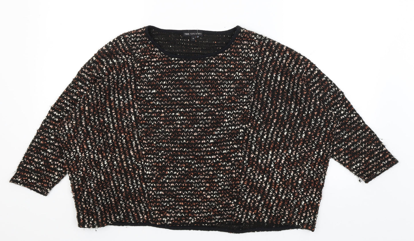 Womens UK Size 10 NEXT Black Pullover Jumper