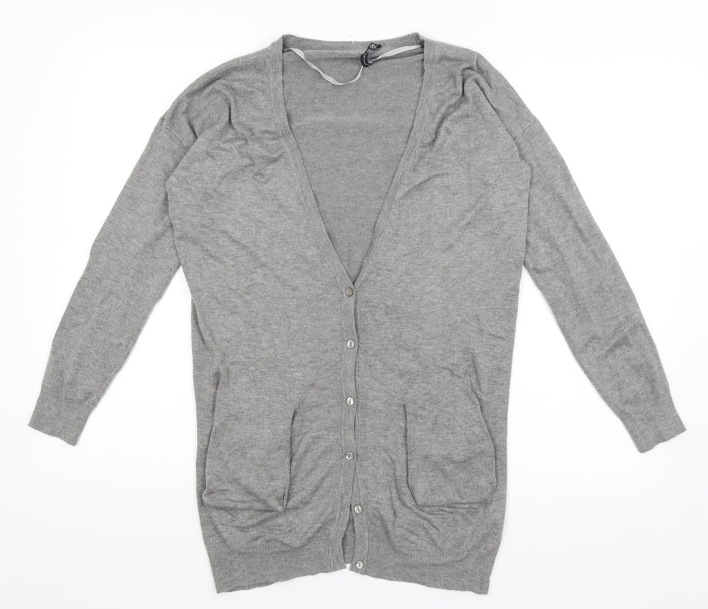Womens UK Size 10 Atmosphere Grey Cardigan Jumper
