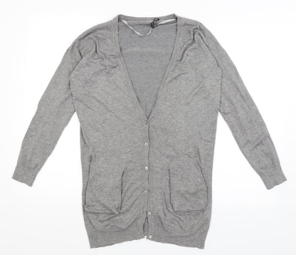 Womens UK Size 10 Atmosphere Grey Cardigan Jumper