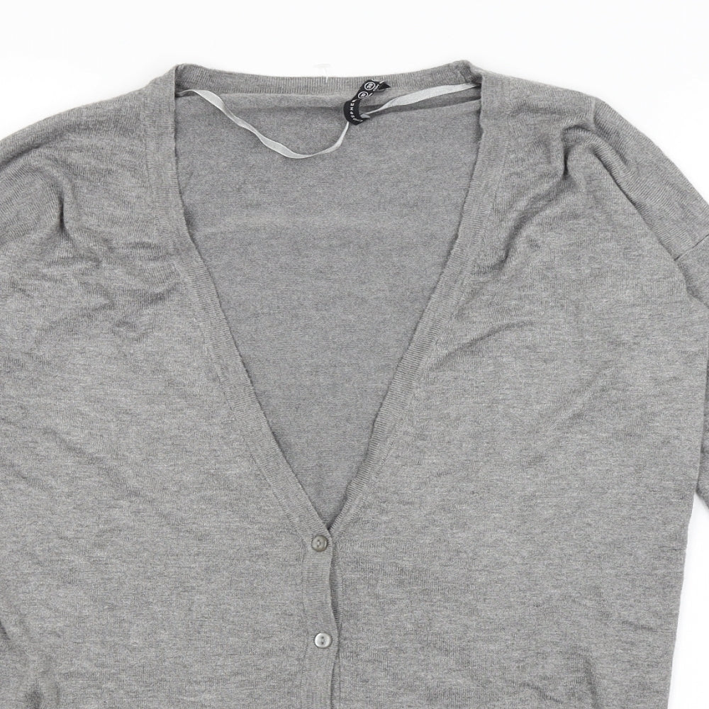 Womens UK Size 10 Atmosphere Grey Cardigan Jumper
