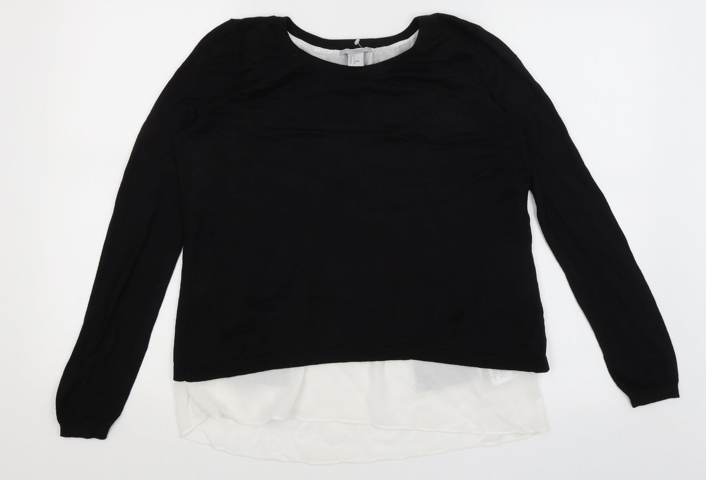 Womens UK Size S H&M Black Pullover Jumper