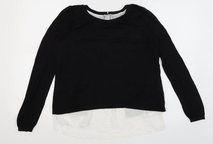 Womens UK Size S H&M Black Pullover Jumper