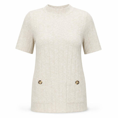 Womens UK Size 14 F&F Beige Vest Jumper