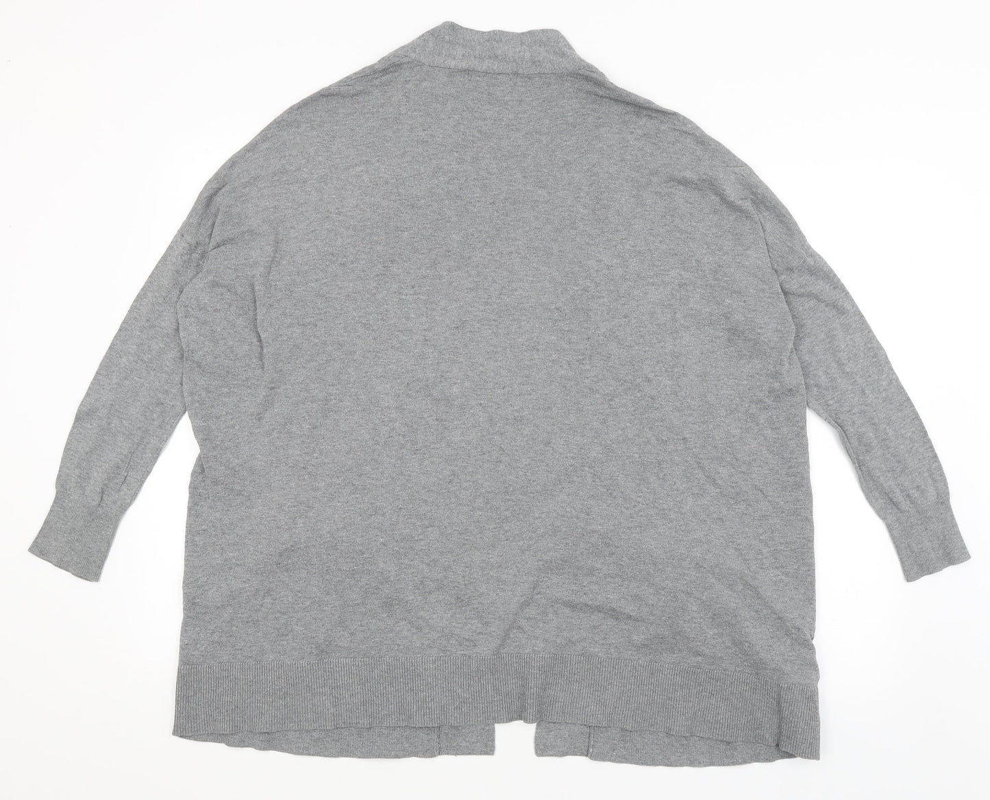 Womens UK Size S Mango Grey Wrap Jumper