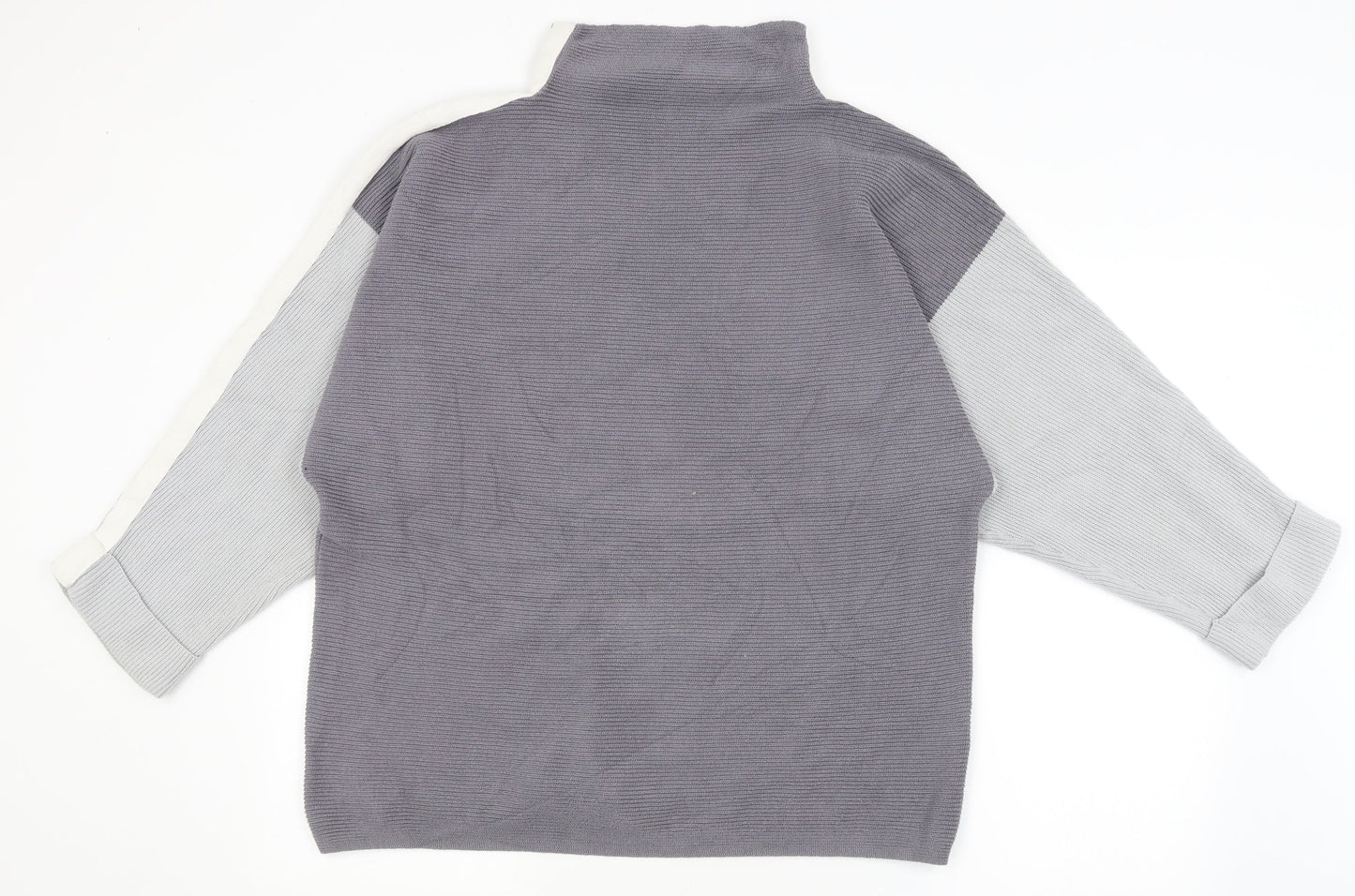 Womens UK Size 16 M&Co Grey Pullover Jumper