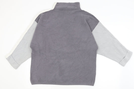 Womens UK Size 16 M&Co Grey Pullover Jumper