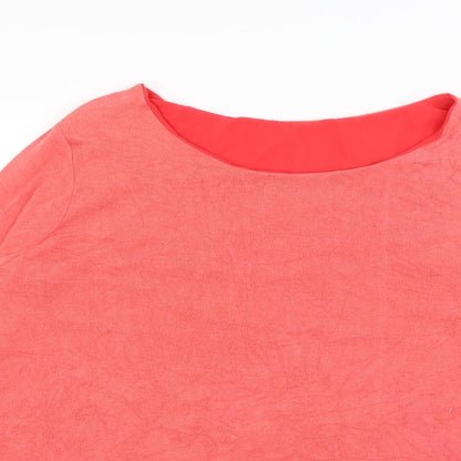 Womens UK Size L Preworn Red Pullover Jumper