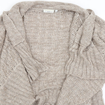 Womens UK Size 10 New Look Brown Wrap Jumper