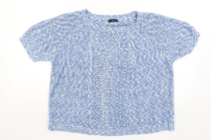 Womens UK Size 18 M&Co Blue Pullover Jumper