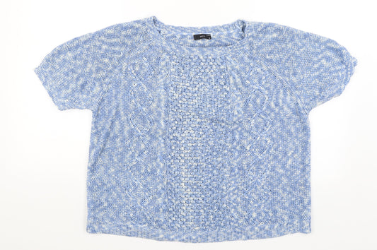 Womens UK Size 18 M&Co Blue Pullover Jumper