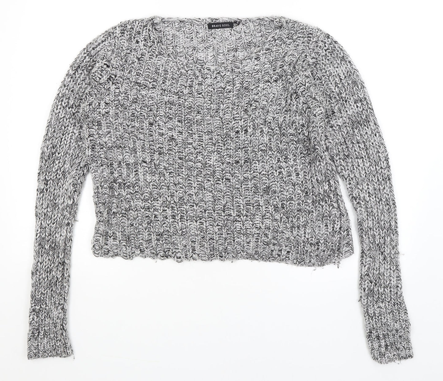 Brave Soul Womens Grey   Pullover Jumper Size 14