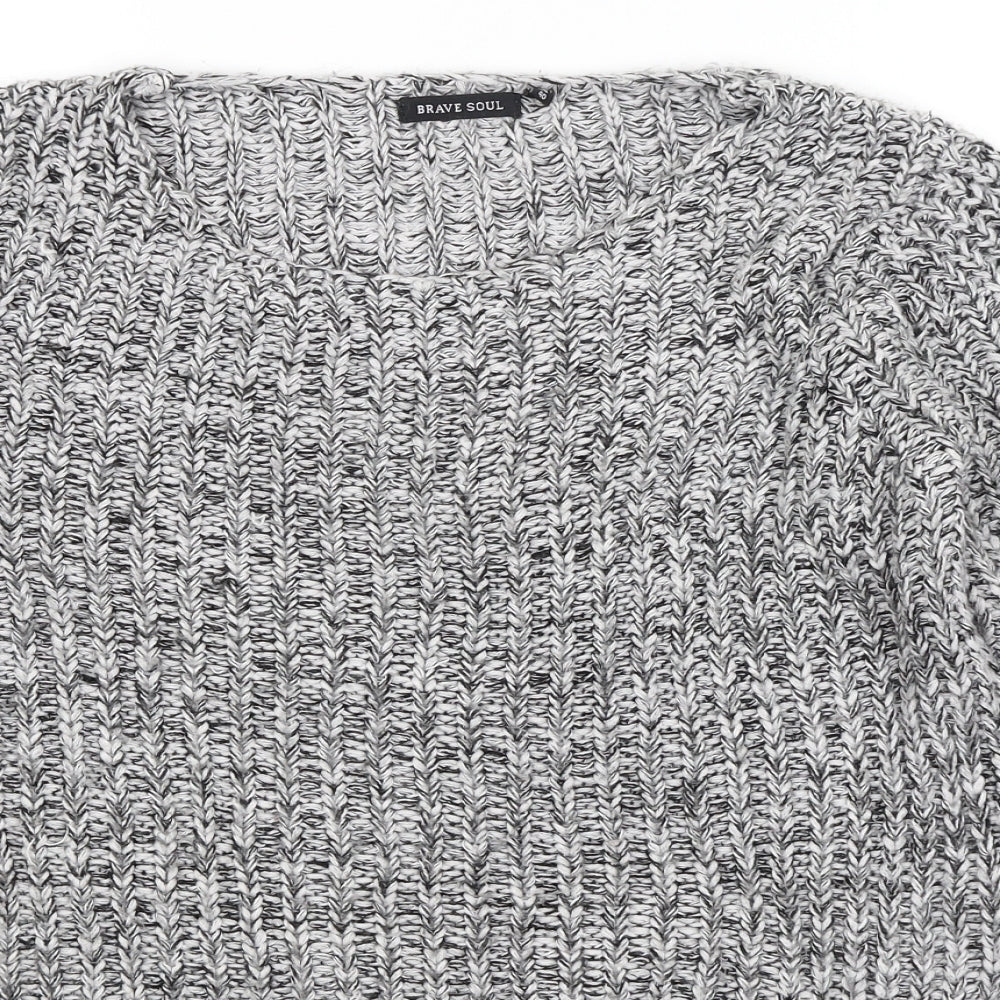Brave Soul Womens Grey   Pullover Jumper Size 14