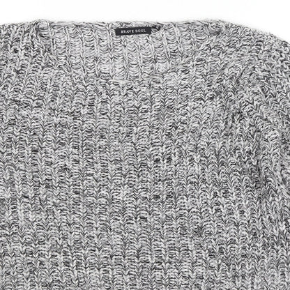 Brave Soul Womens Grey   Pullover Jumper Size 14