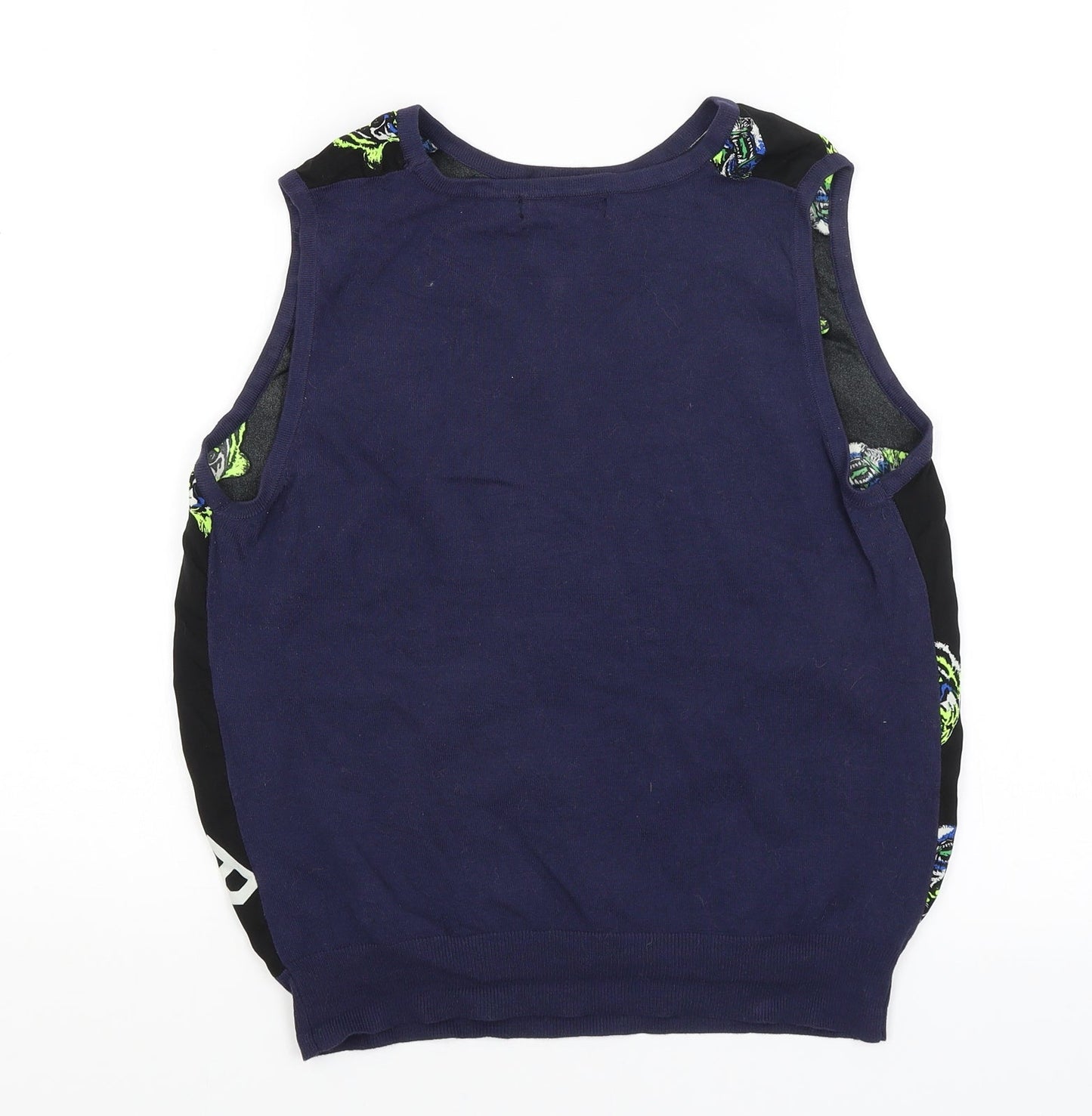 Cherry Couture Womens Blue   Vest Jumper Size 10  - Tiger