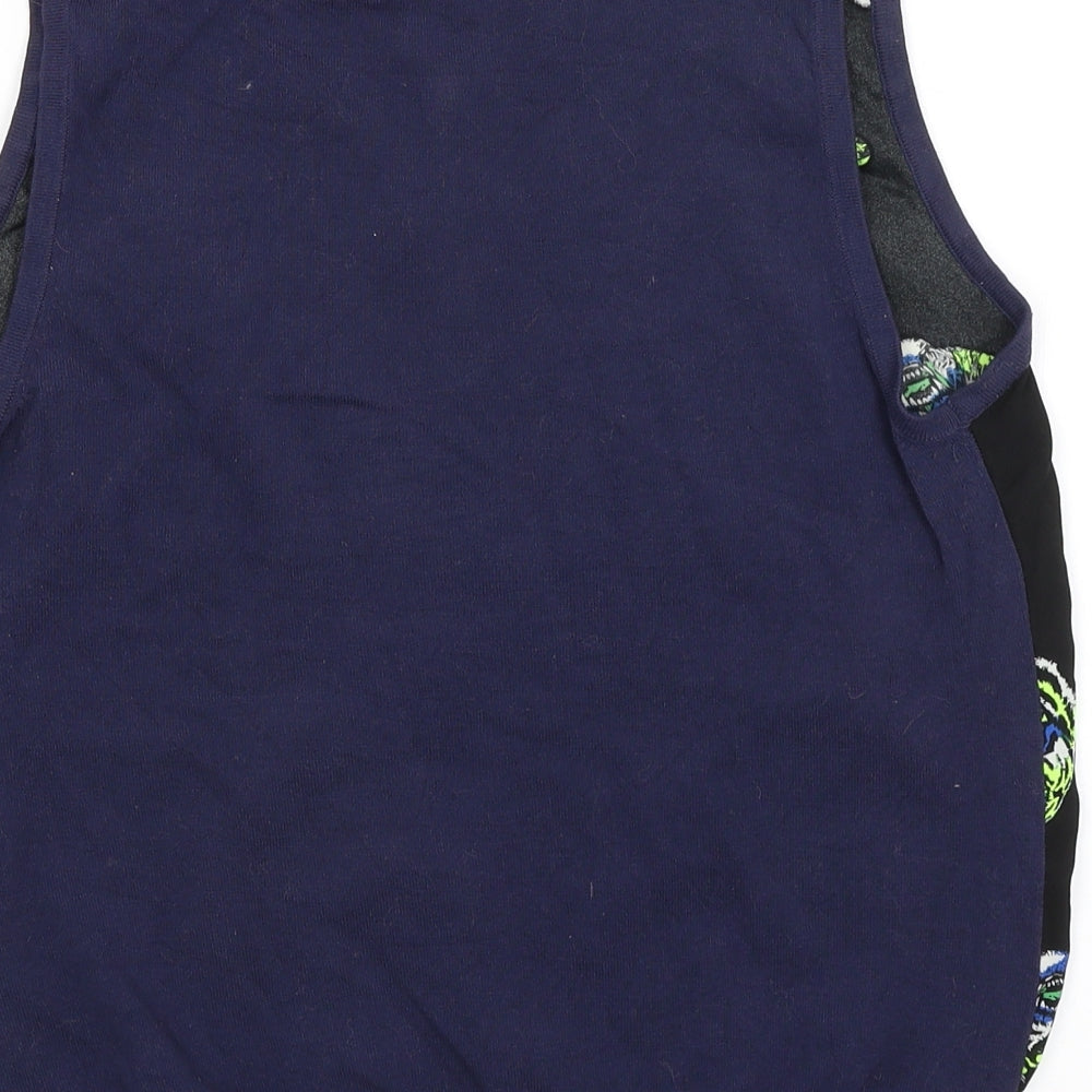 Cherry Couture Womens Blue   Vest Jumper Size 10  - Tiger