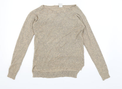 Womens UK Size S VERO MODA Beige Pullover Jumper