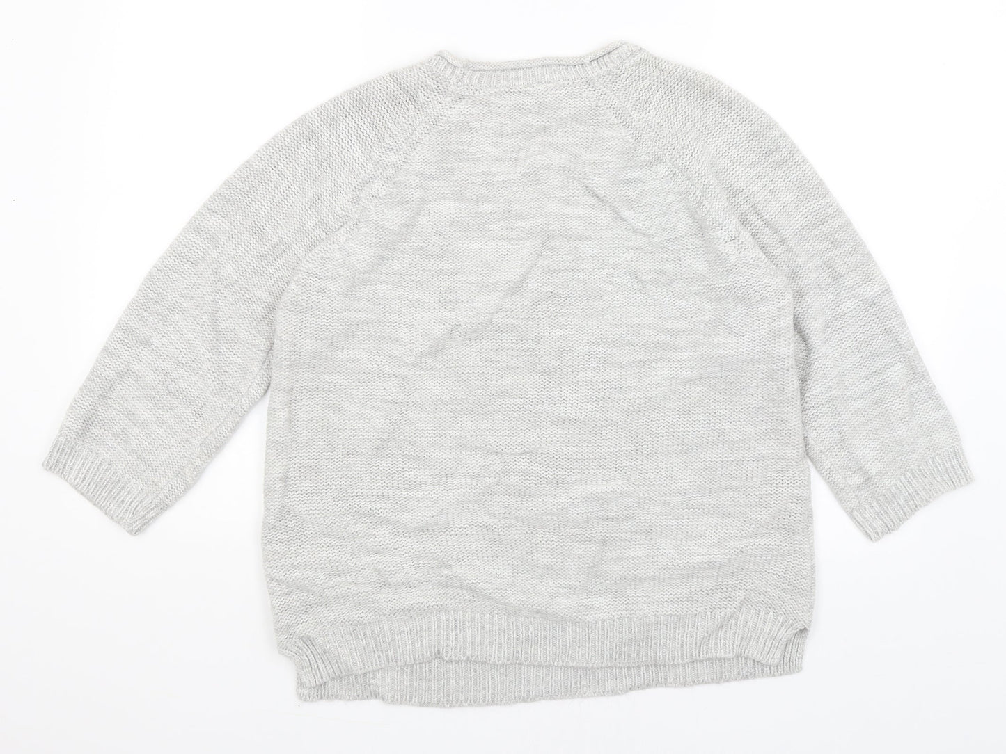 Womens UK Size 16 BHS Grey Pullover Jumper