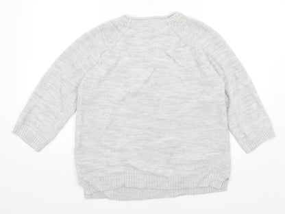 Womens UK Size 16 BHS Grey Pullover Jumper