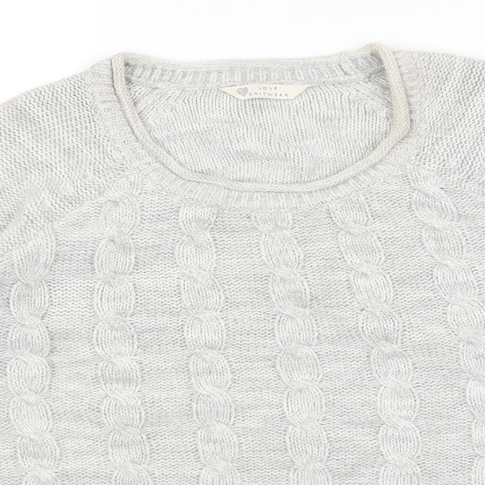 Womens UK Size 16 BHS Grey Pullover Jumper