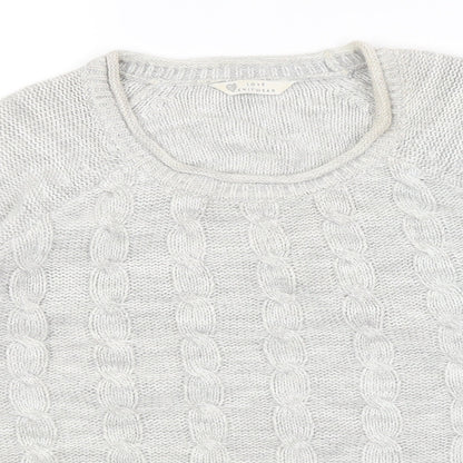 Womens UK Size 16 BHS Grey Pullover Jumper