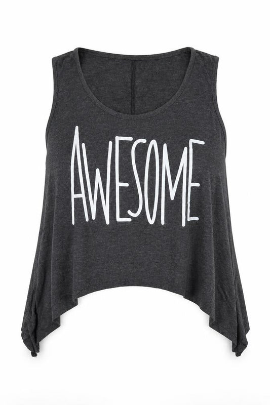 JG designs Womens Grey   Basic Tank Size M