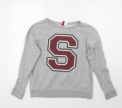Womens UK Size XS H&M Grey Pullover Jumper