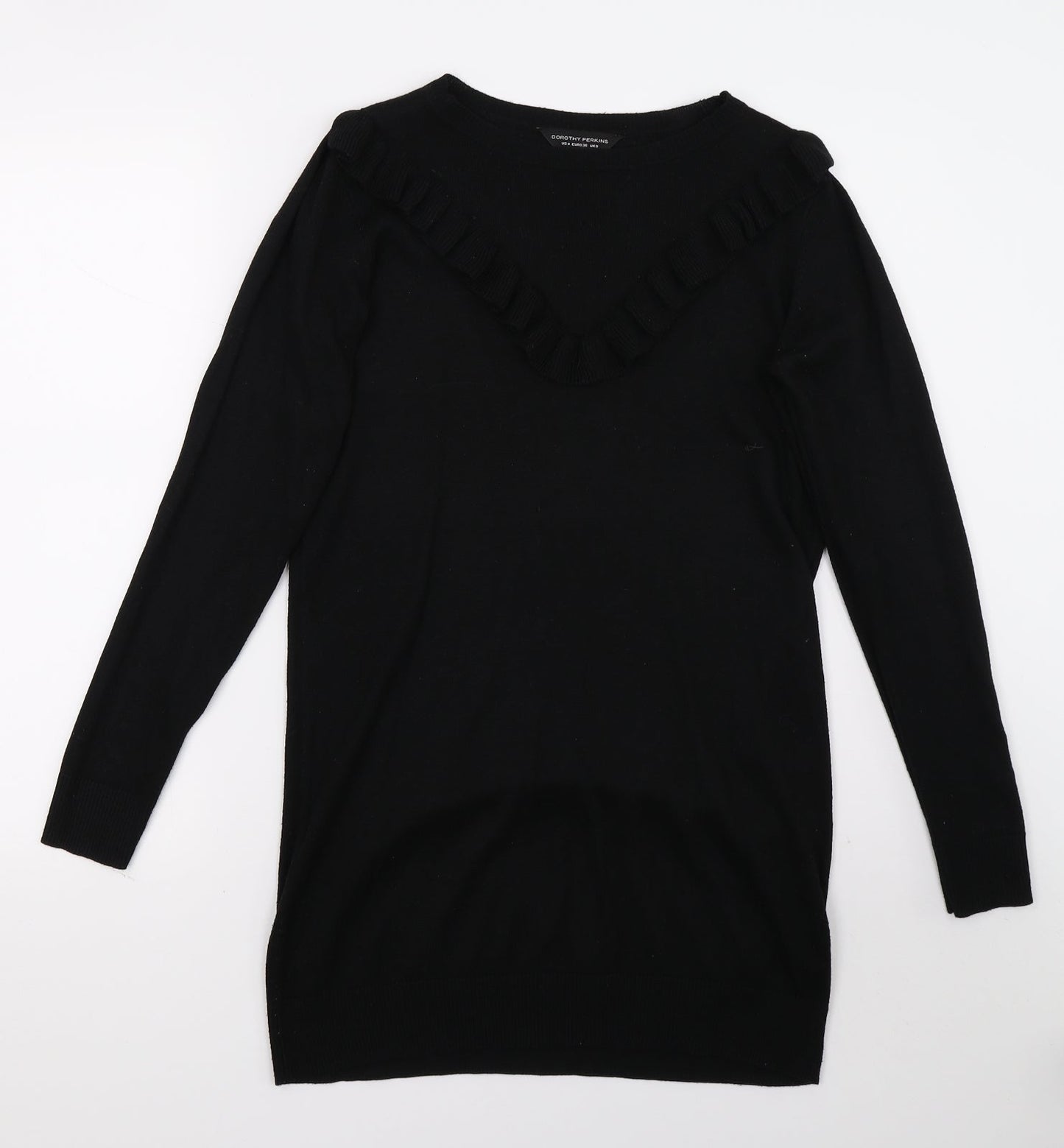 Womens UK Size 8 Dorothy Perkins Black Pullover Jumper