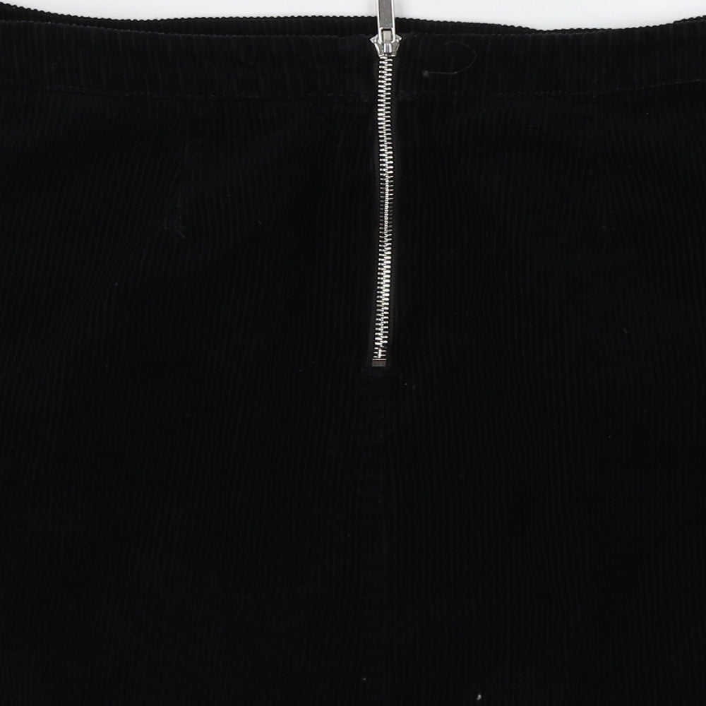 Newlook Womens Black  Rayon A-Line Skirt Size 12