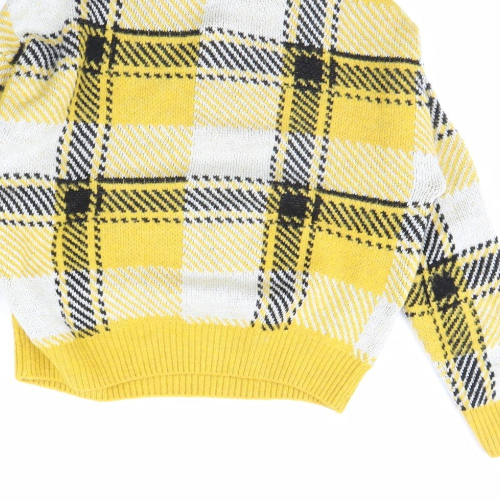 Womens UK Size S New Look Yellow Pullover Jumper