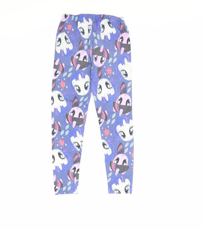 TU Girls Blue Solid  Cami Pyjama Pants Size 7 Years