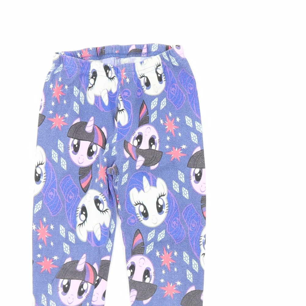 TU Girls Blue Solid  Cami Pyjama Pants Size 7 Years