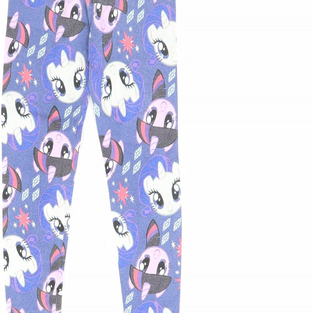 TU Girls Blue Solid  Cami Pyjama Pants Size 7 Years
