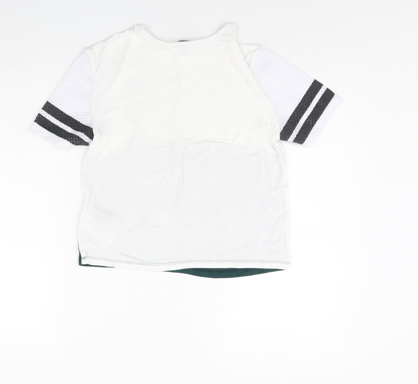 New Look Girls White   Cropped T-Shirt Size 9 Years