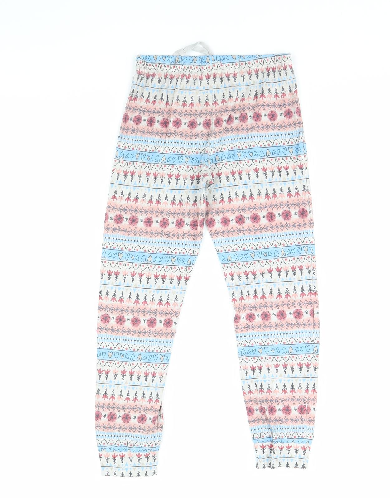Nutmeg Girls Multicoloured Striped  Cami Pyjama Pants Size 8 Years
